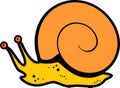 Cartoon ramshorn snail Royalty Free Stock Photo